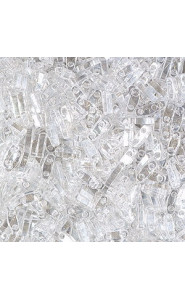 Miyuki quarter tila 5x1.2mm beads - Crystal lustered QTL-160